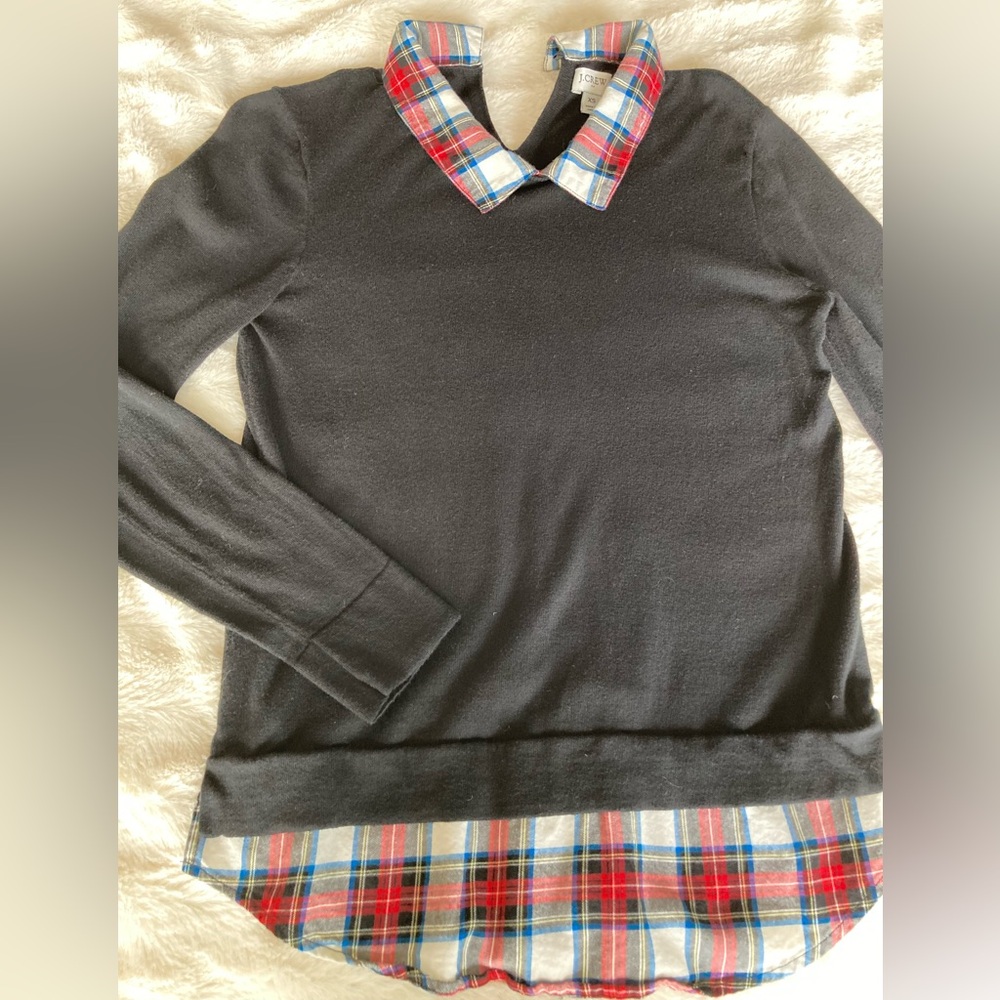 J.Crew sweater/shirt attached